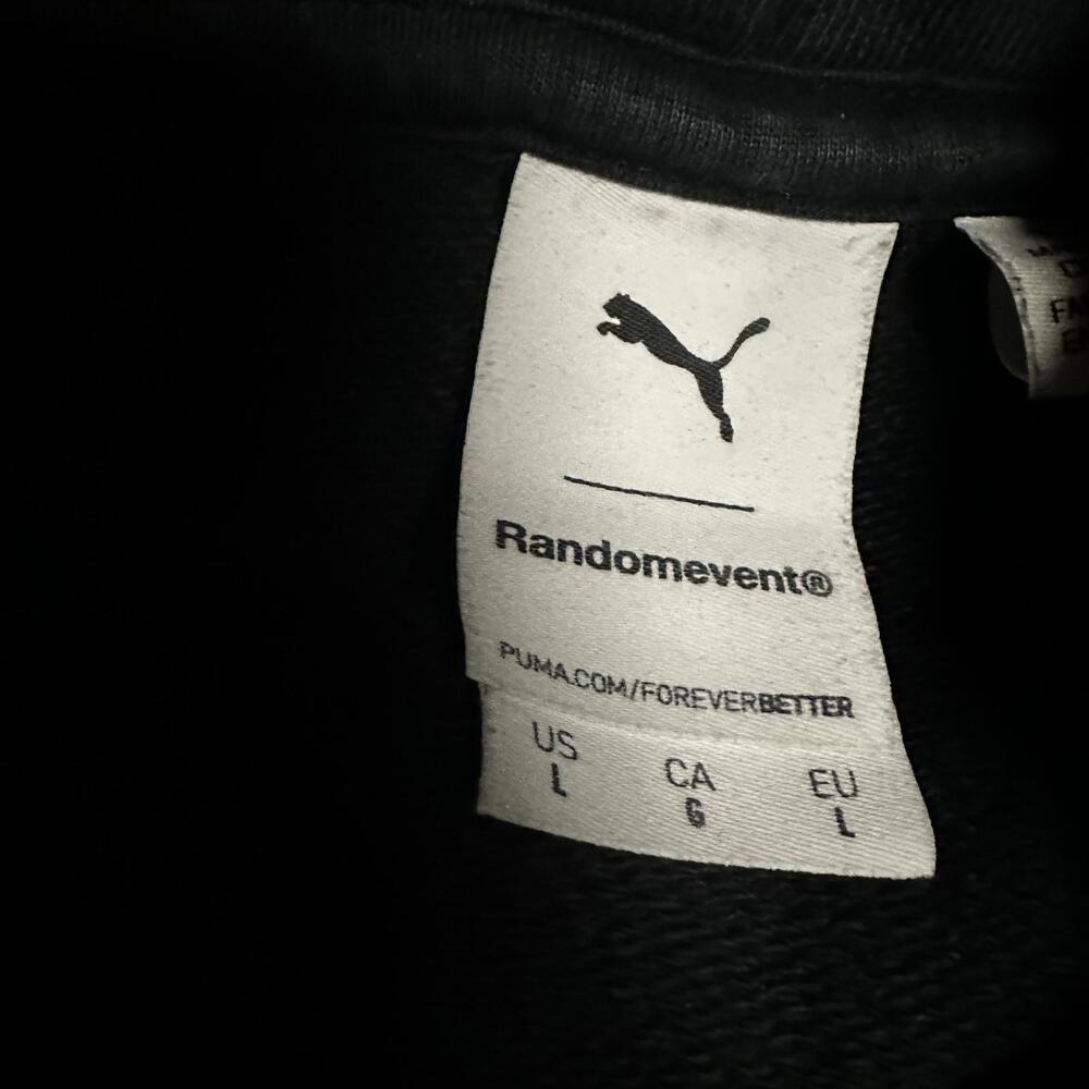 Puma, random event, men, black pullover hoodie large - Picture 2 of 4